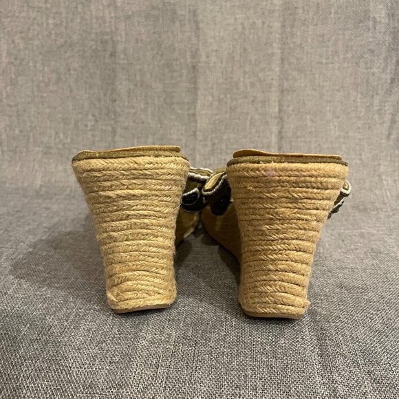 Matisse Women's Beaded Espadrille Wedge Heel Sandal Size 8 - Picture 4 of 6